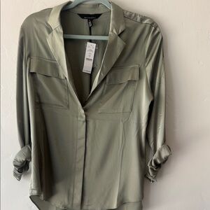 Olive Green Women's Blouse